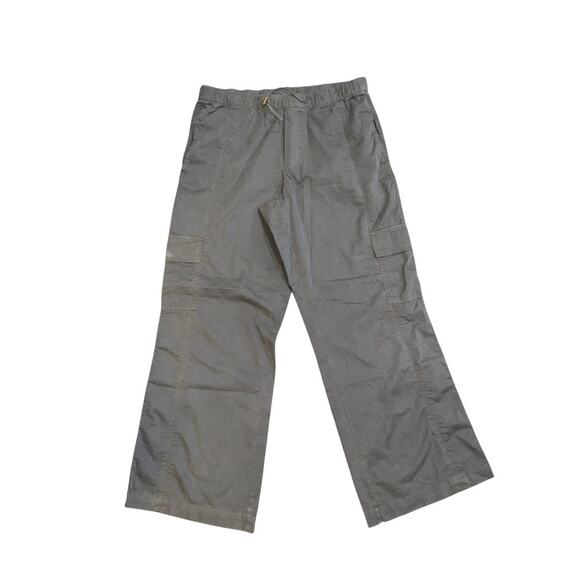 Arizona Jean Co Low Rise Cargo Light Weight Gray 100% Cotton Size Large NWT - Picture 1 of 4